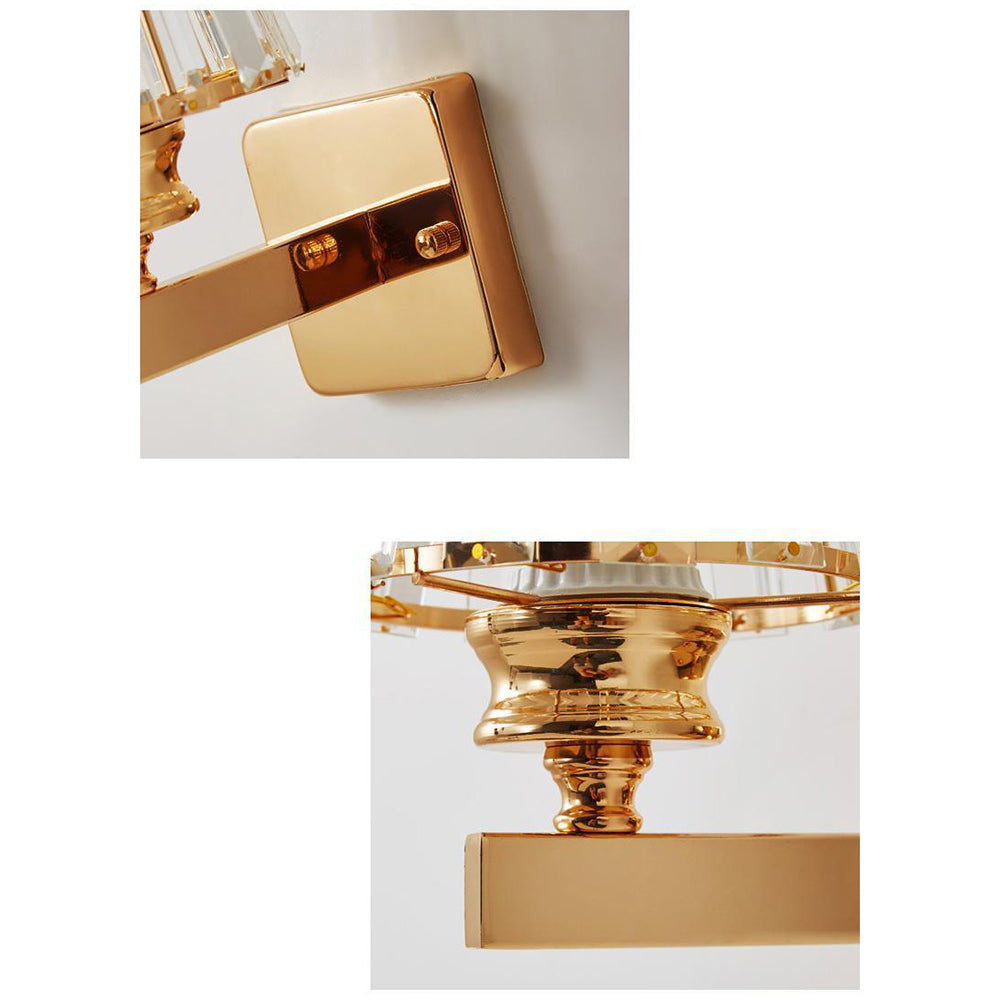 Crystal Wall Light | Modern Glass &amp; Iron Sconce