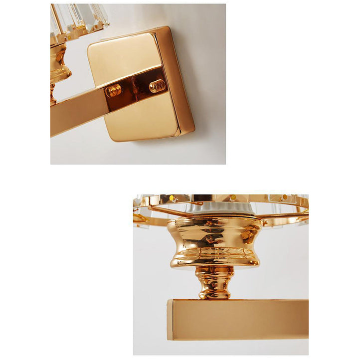 Crystal Wall Light | Modern Glass &amp; Iron Sconce