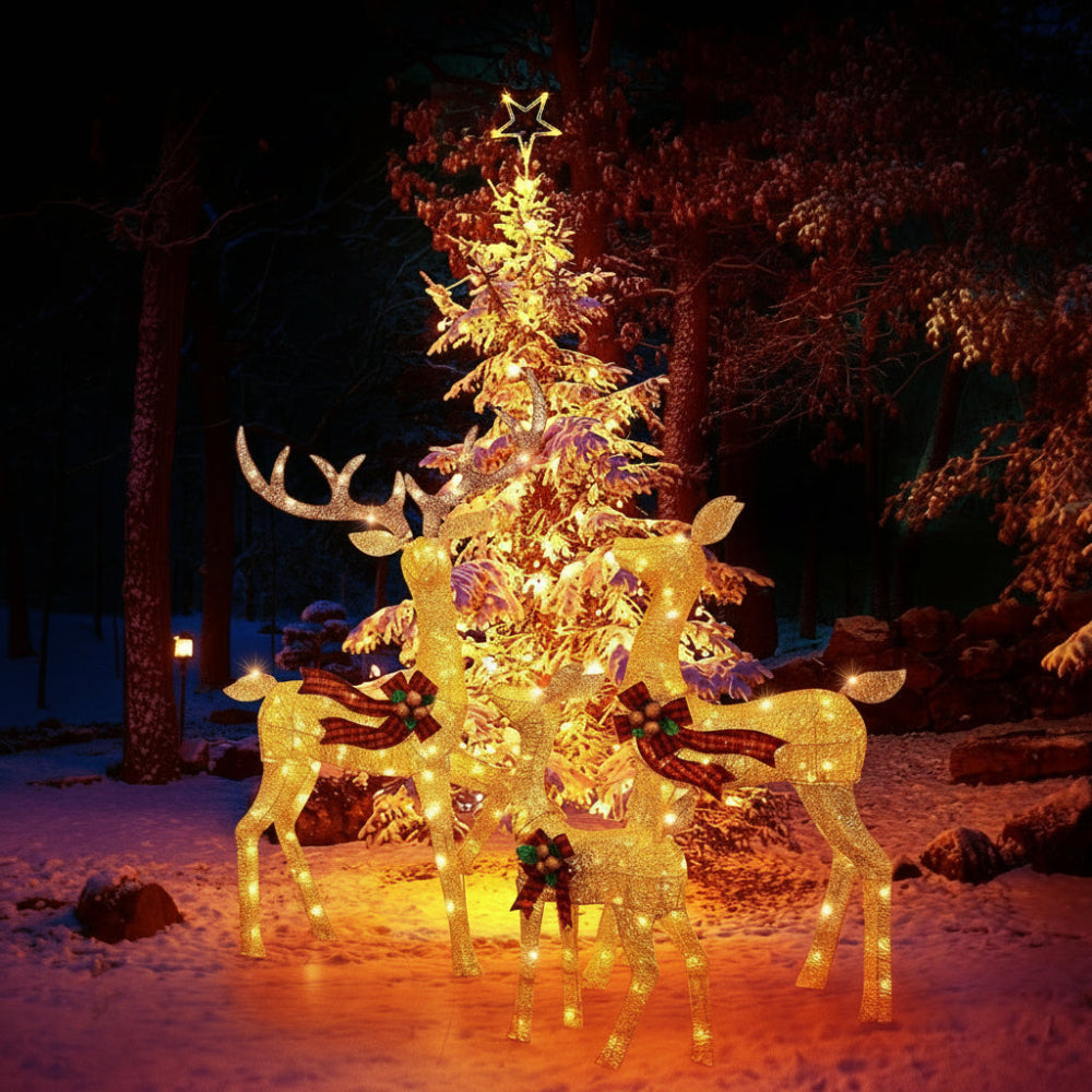 Christmas Outdoor Decorations LED Reindeer Garden Display