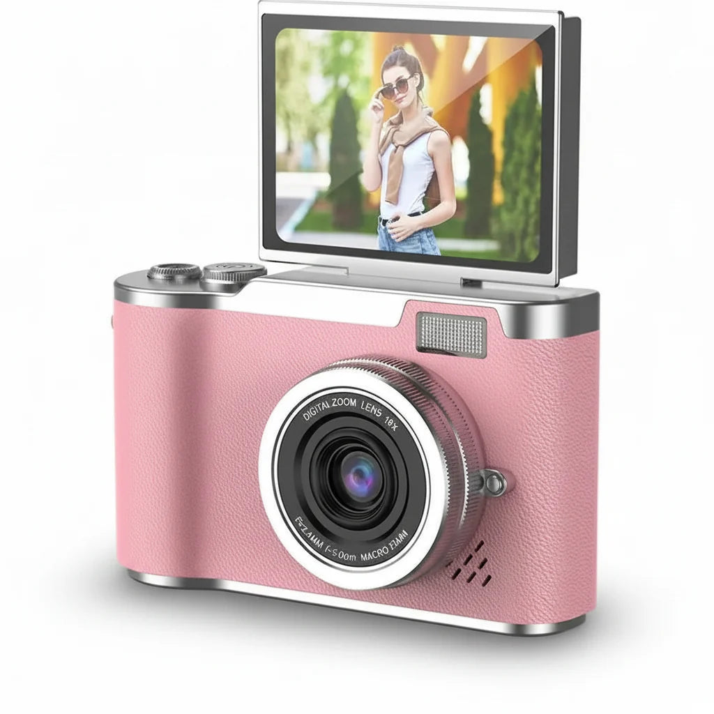 Digital Camera 4K Flip Screen 48MP 8X Zoom Compact Photo Video