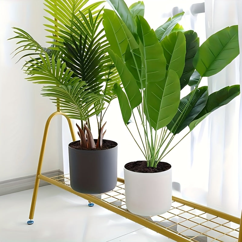 Modern Round Planter with Wooden Legs | Indoor &amp; Outdoor Decorative Plant Pot