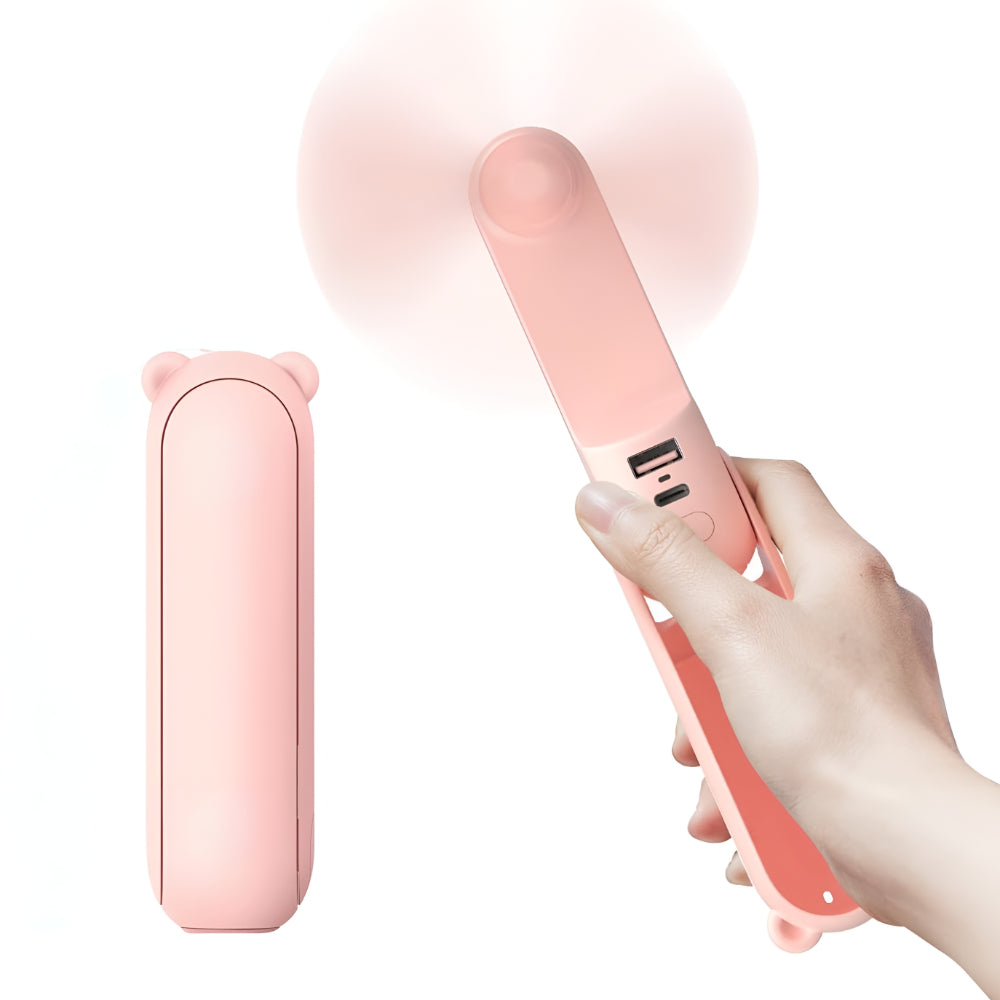 Portable Fan Handheld USB Rechargeable Pocket Cooling Fan