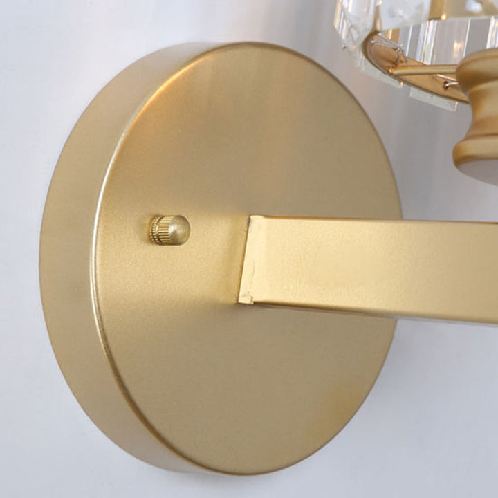 Crystal Wall Light | Modern Glass &amp; Iron Sconce