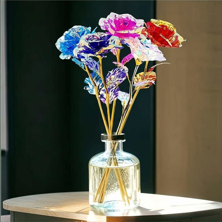 Flower Bouquet Mothers Day Gift Artificial Rose Table Decoration