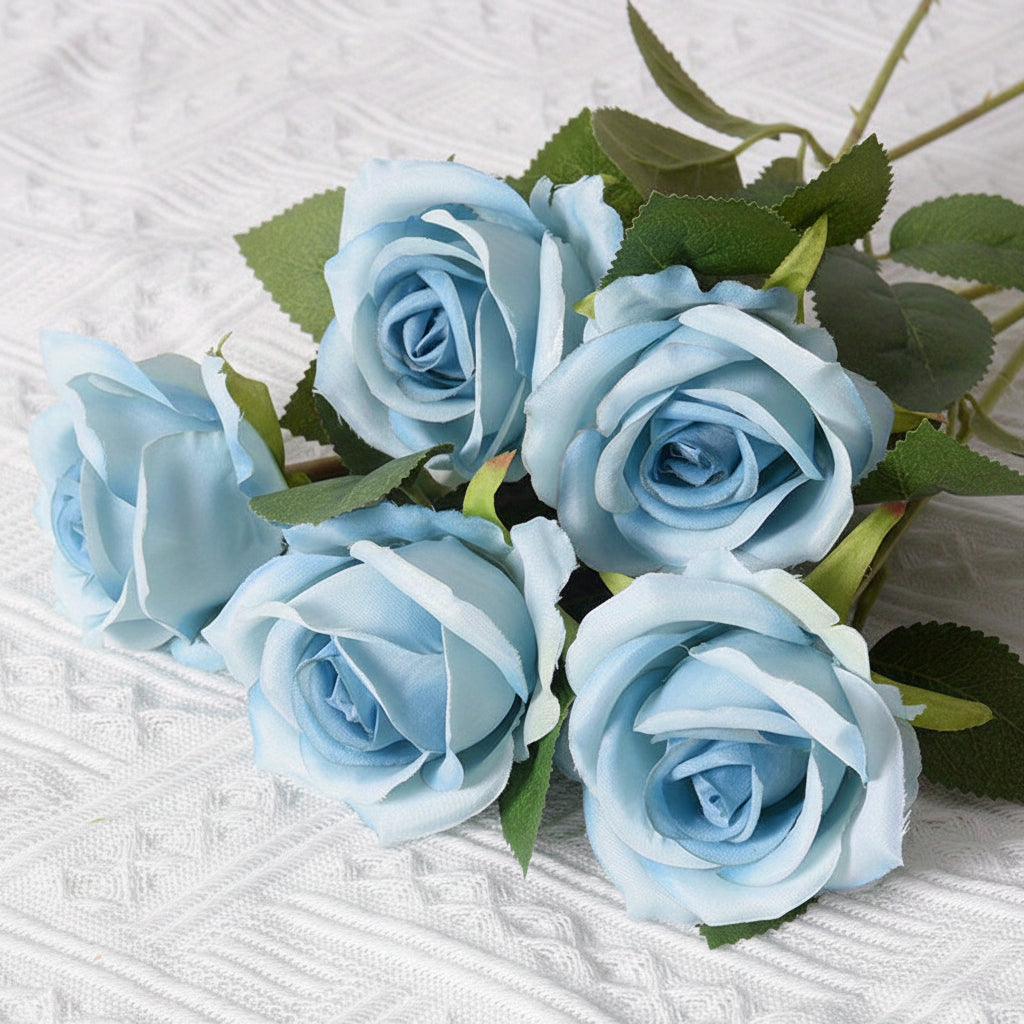 Mothers Day Artificial Flowers Rose Bouquet Red Roses Decor