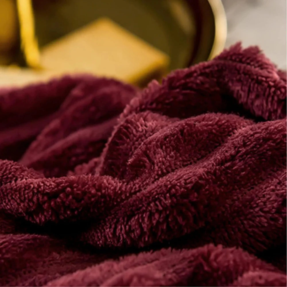 Bedding Duvet Cover Set Plush-Style Winter Bedspread Design