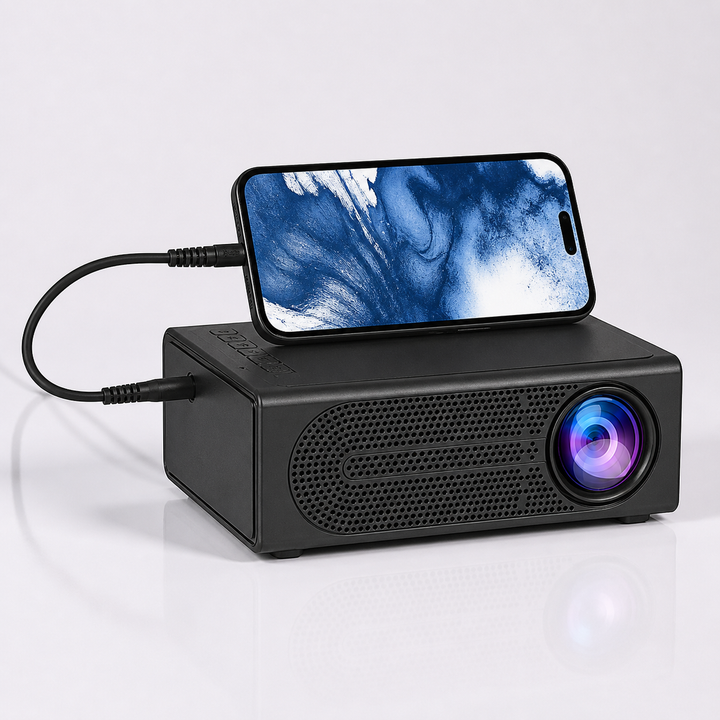 Portable Mini Projector Movies Gaming 1080P Support