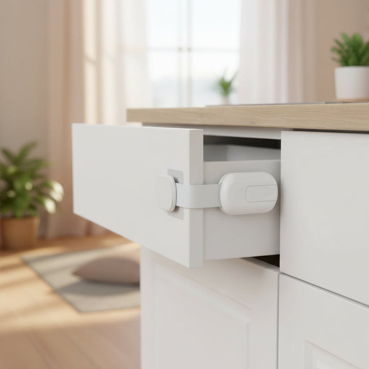 Cabinet Locks Child Safety Adhesive Strap Lock Drawer Door