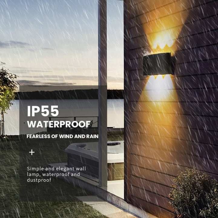Modern Dual Beam LED Wall Light | Indoor &amp; Outdoor IP55