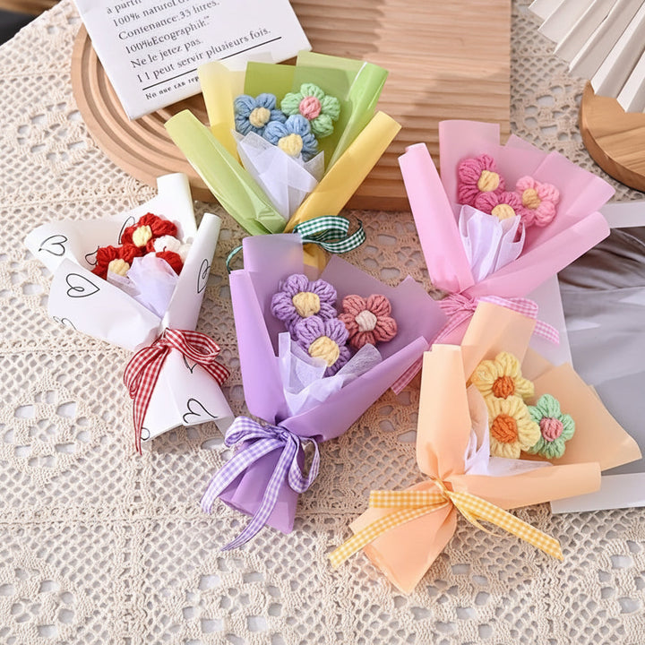 Mothers Day Gift Bouquet Handmade Flower Mini Fabric Bouquet