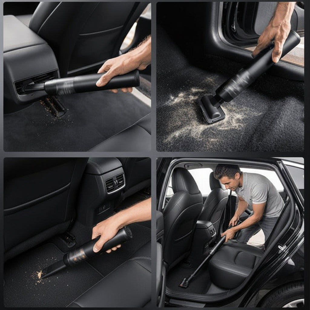 Car Vacuum Handheld Cordless Mini Cleaner Auto Interior