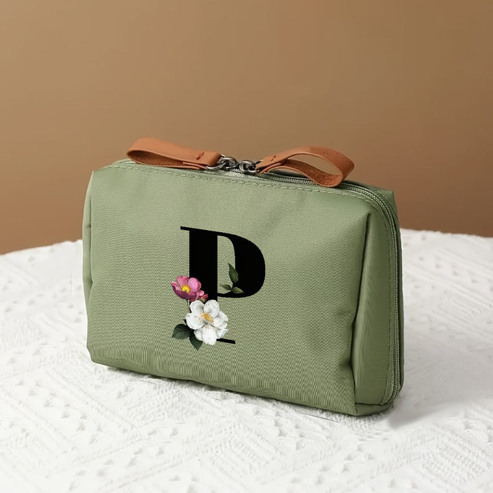 Makeup Bag Travel Cosmetic Organizer Mothers Day Letter Case