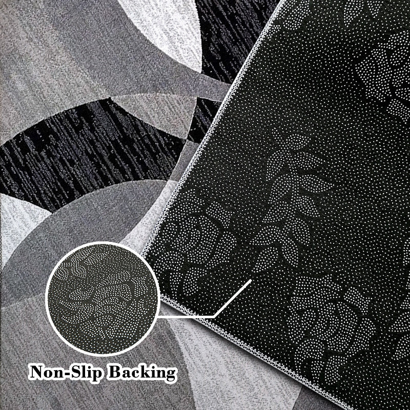 Orbit Weave Geometric Rug | Soft Velvet Non-Slip Floor Mat