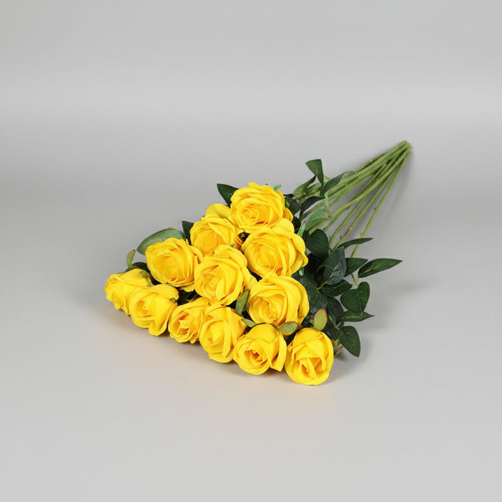 Mothers Day Artificial Flowers Rose Bouquet Red Roses Decor