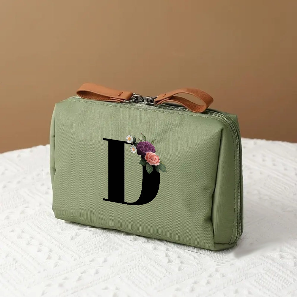 Makeup Bag Travel Cosmetic Organizer Mothers Day Letter Case