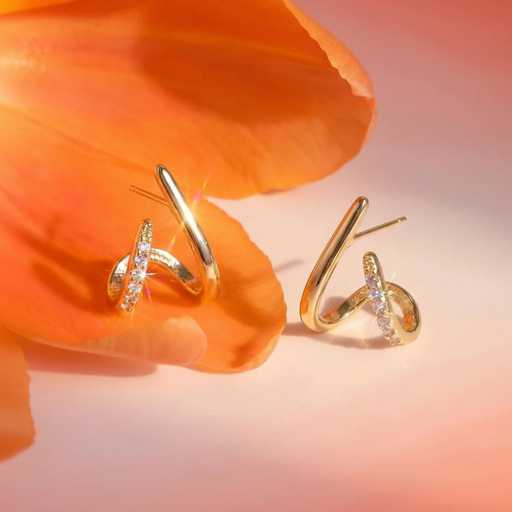 Earrings Mothers Day Gift Gold Geometric Stud Jewellery