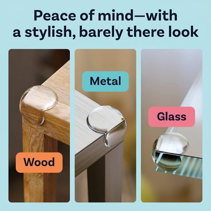 Clear Corner Protectors Baby Safety Durable PVC Strong Adhesive