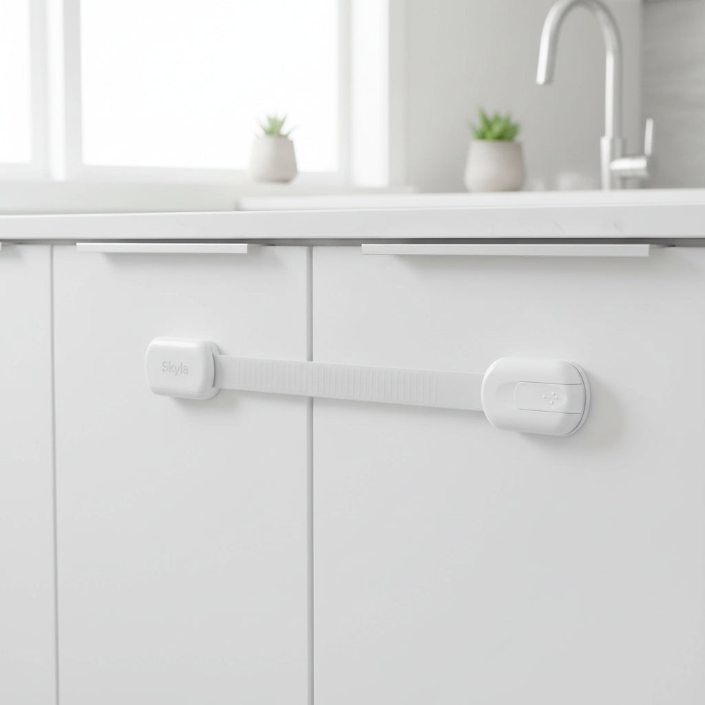 Cabinet Locks Child Safety Adhesive Strap Lock Drawer Door