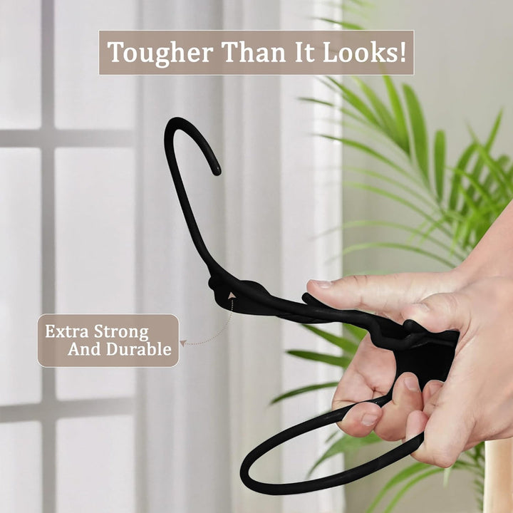 Clothes Hangers Plastic Set Heavy Duty Slim Closet Organizer