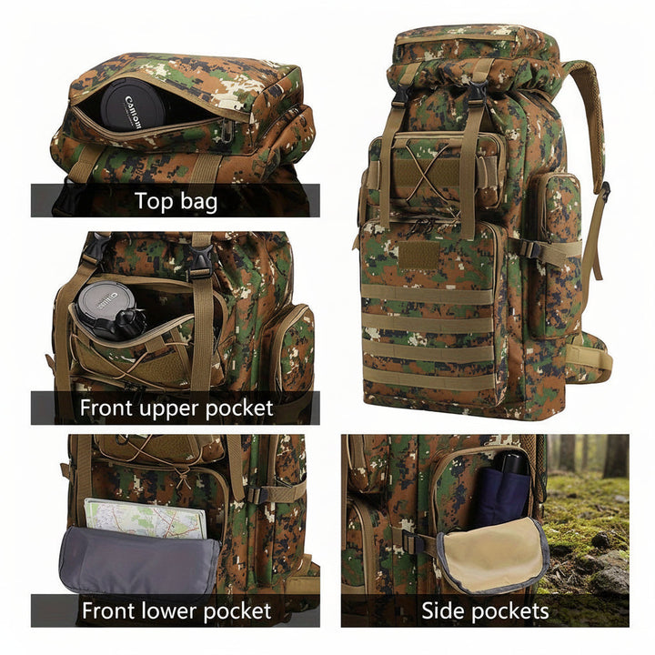 Hiking Backpack Large Capacity Tactical Daypack Outdoor Travel