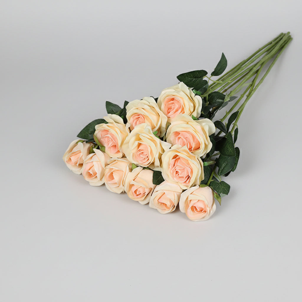 Mothers Day Artificial Flowers Rose Bouquet Red Roses Decor