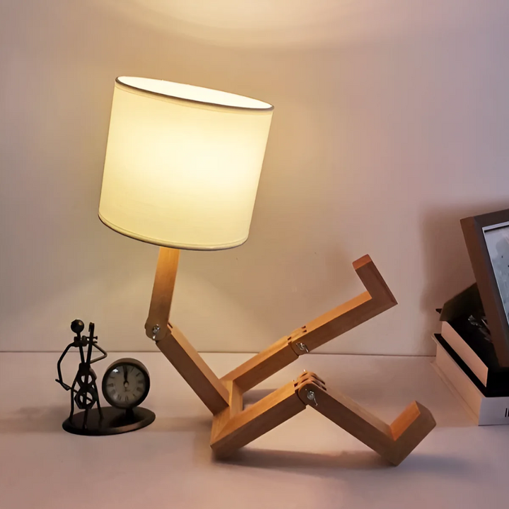 Rilna Table Lamp | Flexible Wooden Design Light