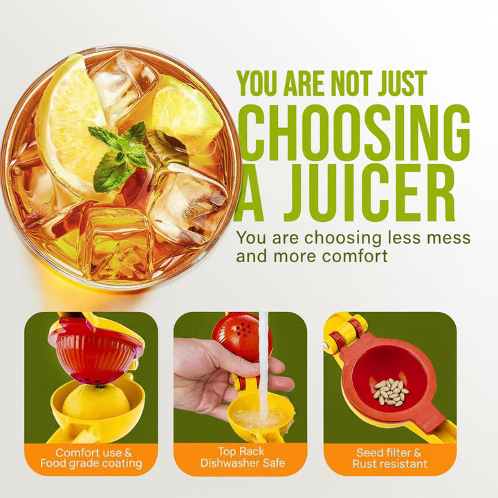 Lemon Squeezer Manual Citrus Juicer Aluminum Hand Press