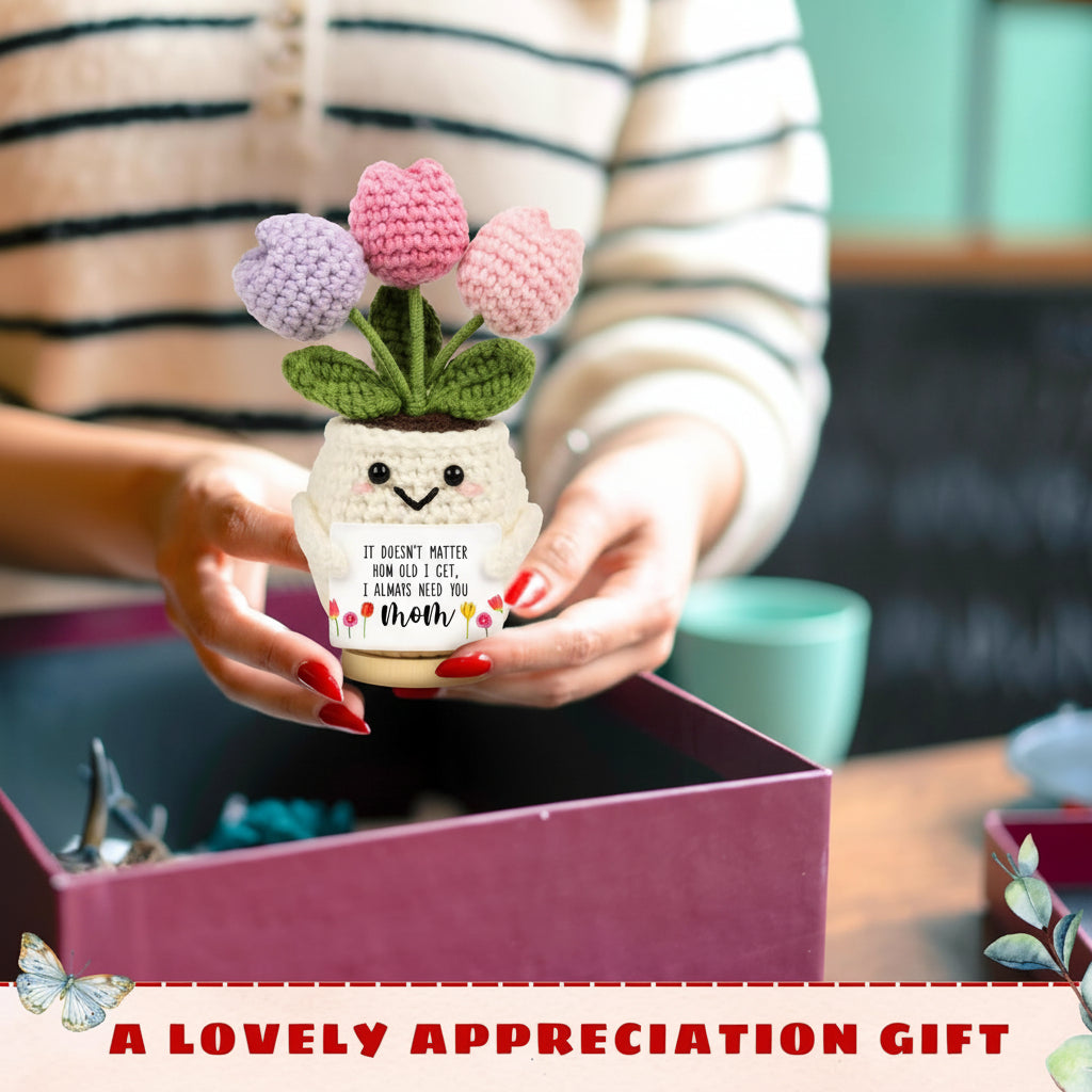 Mothers Day Gifts Crochet Flower Handmade Desk Decor