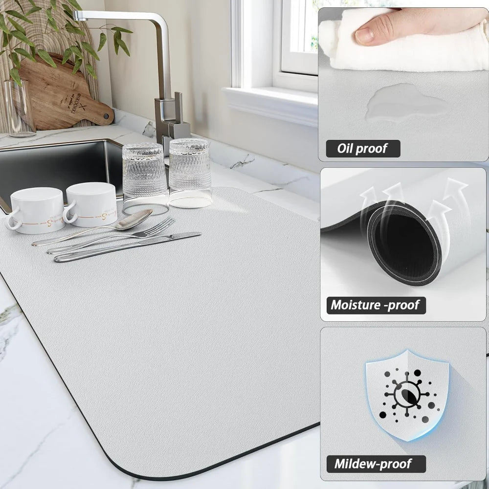 Kitchen Mat Drying Counter Absorbent Dish Pad
