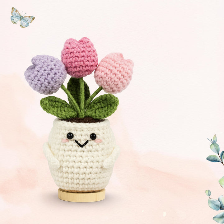 Mothers Day Gifts Crochet Flower Handmade Desk Decor