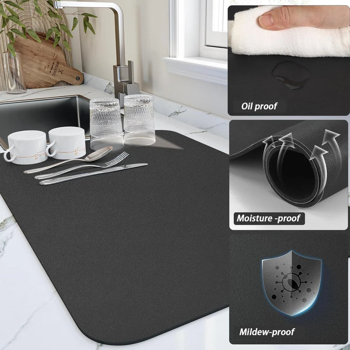 Kitchen Mat Drying Counter Absorbent Dish Pad