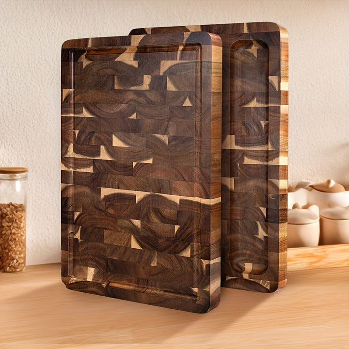 Acacia Wood Cutting Board | Durable End Grain Kitchen Chopping Block