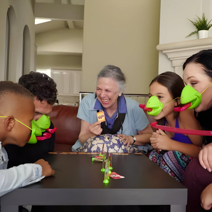 Board Game Kids Party Skill Set Chameleon Mask Tongue Challenge