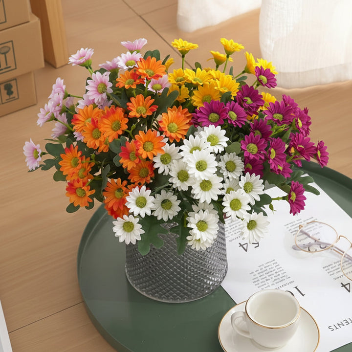 Mothers Day Artificial Flowers Daisy Bouquet Table Centerpiece Decor