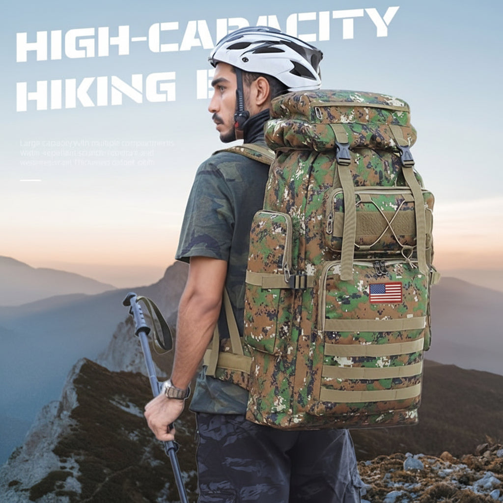 Hiking Backpack Large Capacity Tactical Daypack Outdoor Travel