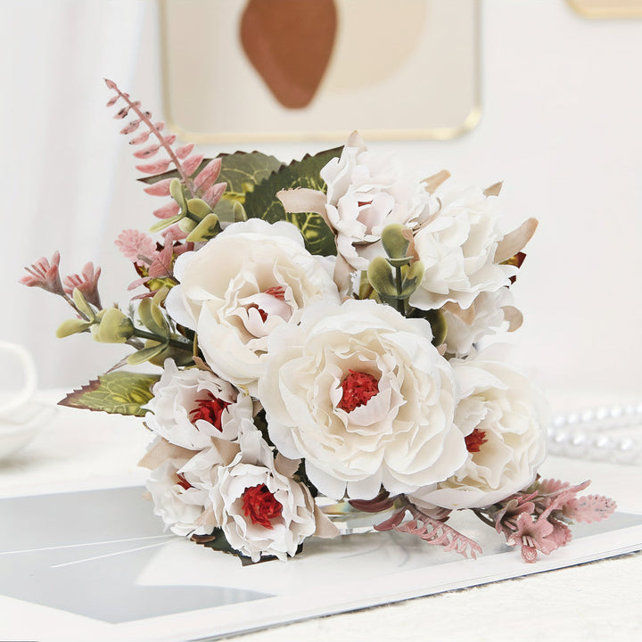 Flower Bouquet Mothers Day Gift Artificial Peony Home Decoration