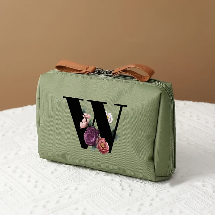 Makeup Bag Travel Cosmetic Organizer Mothers Day Letter Case