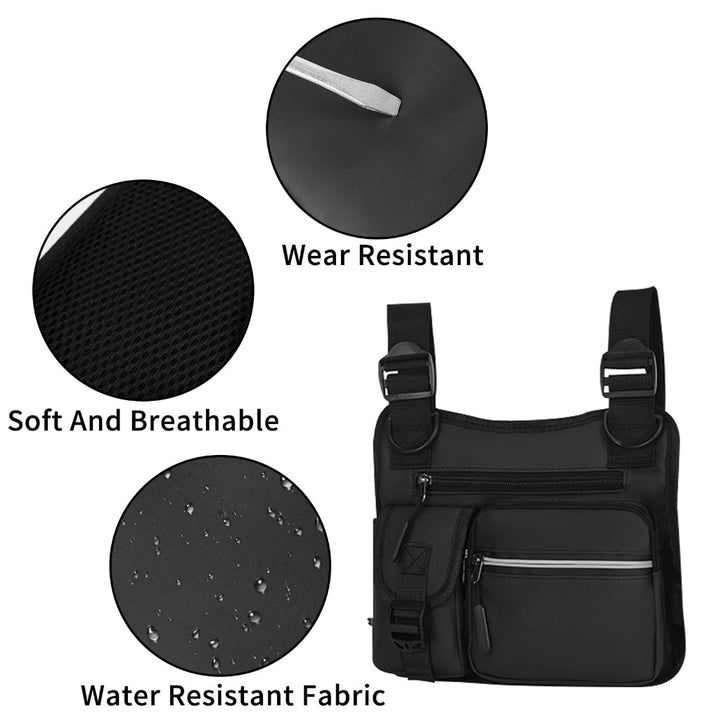 Pickleball Tactical Chest Bag Adjustable Crossbody Pack