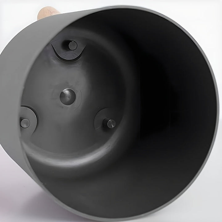 Modern Round Planter with Wooden Legs | Indoor &amp; Outdoor Decorative Plant Pot
