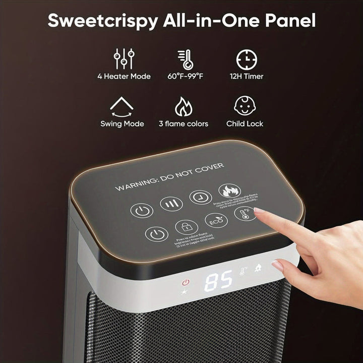 Space Heater Portable Electric Warm Air Blower Remote Control