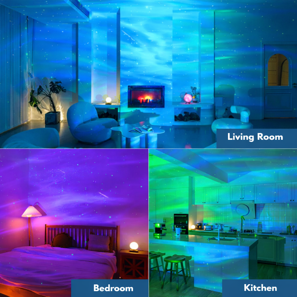 Night Light Aurora Projector LED Galaxy Lamp Remote Control