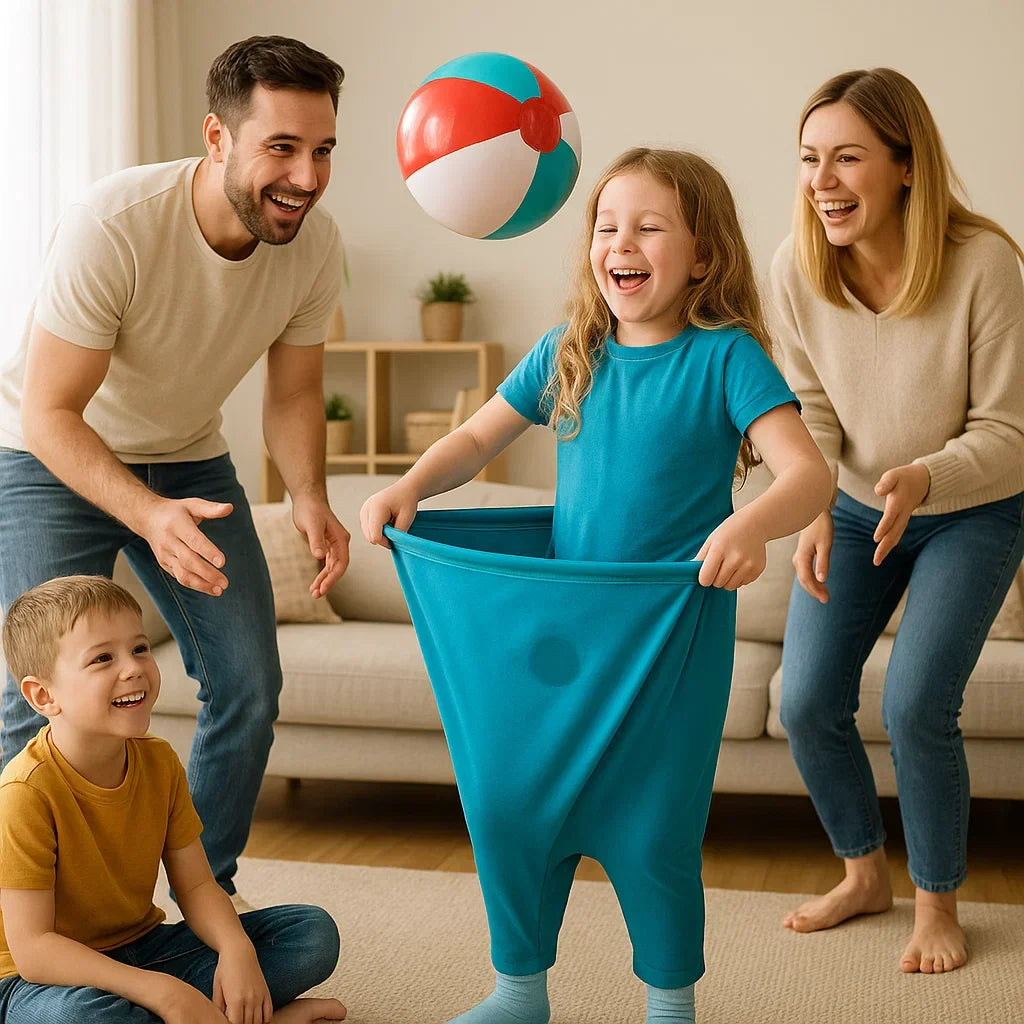 Kids Outdoor Game Ball Catching Trousers Fun Family Activity Set