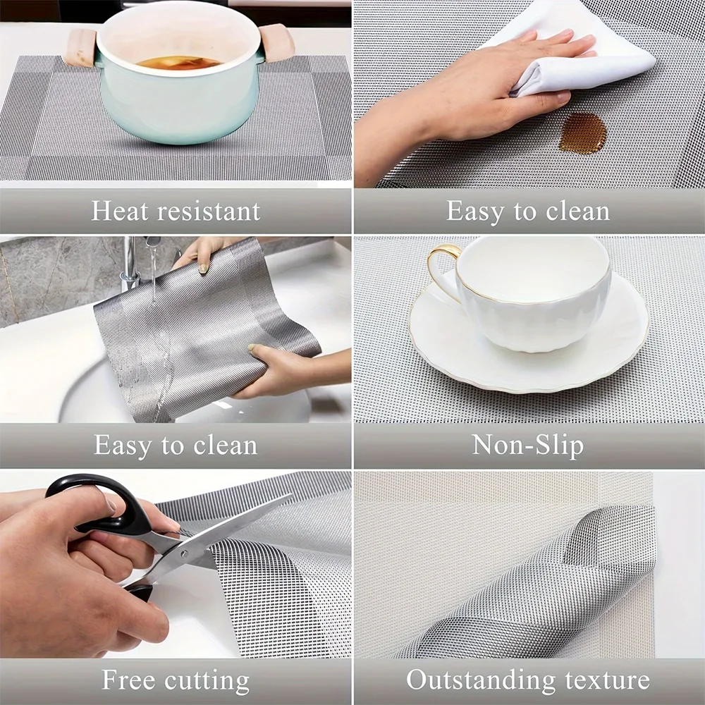PlaciMat | Heat-Resistant PVC Placemats | Washable &amp; Non-Slip Table Mats