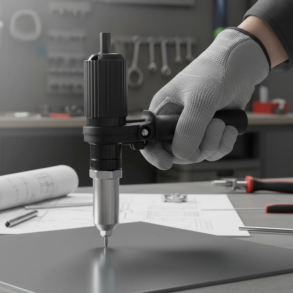 Rivet Gun Drill Adapter Kit Interchangeable Nozzles