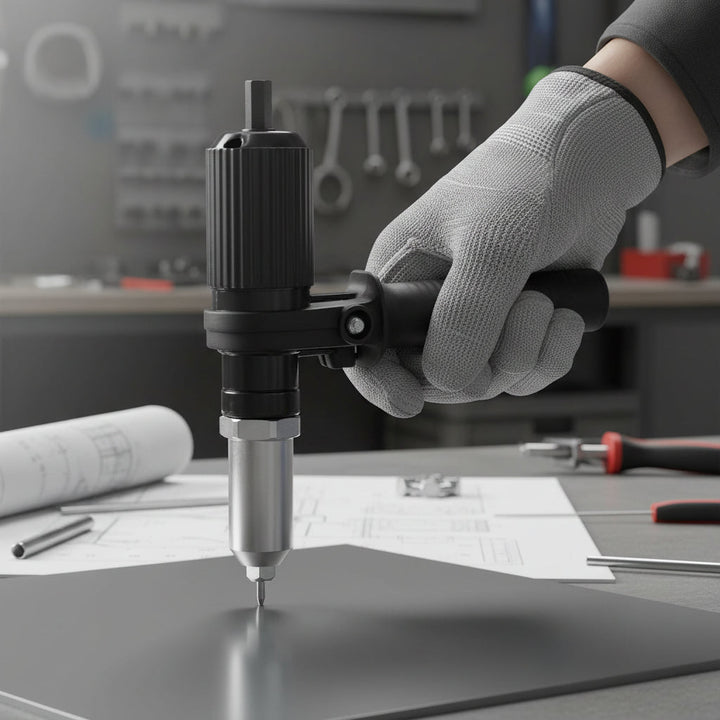 Rivet Gun Drill Adapter Kit Interchangeable Nozzles