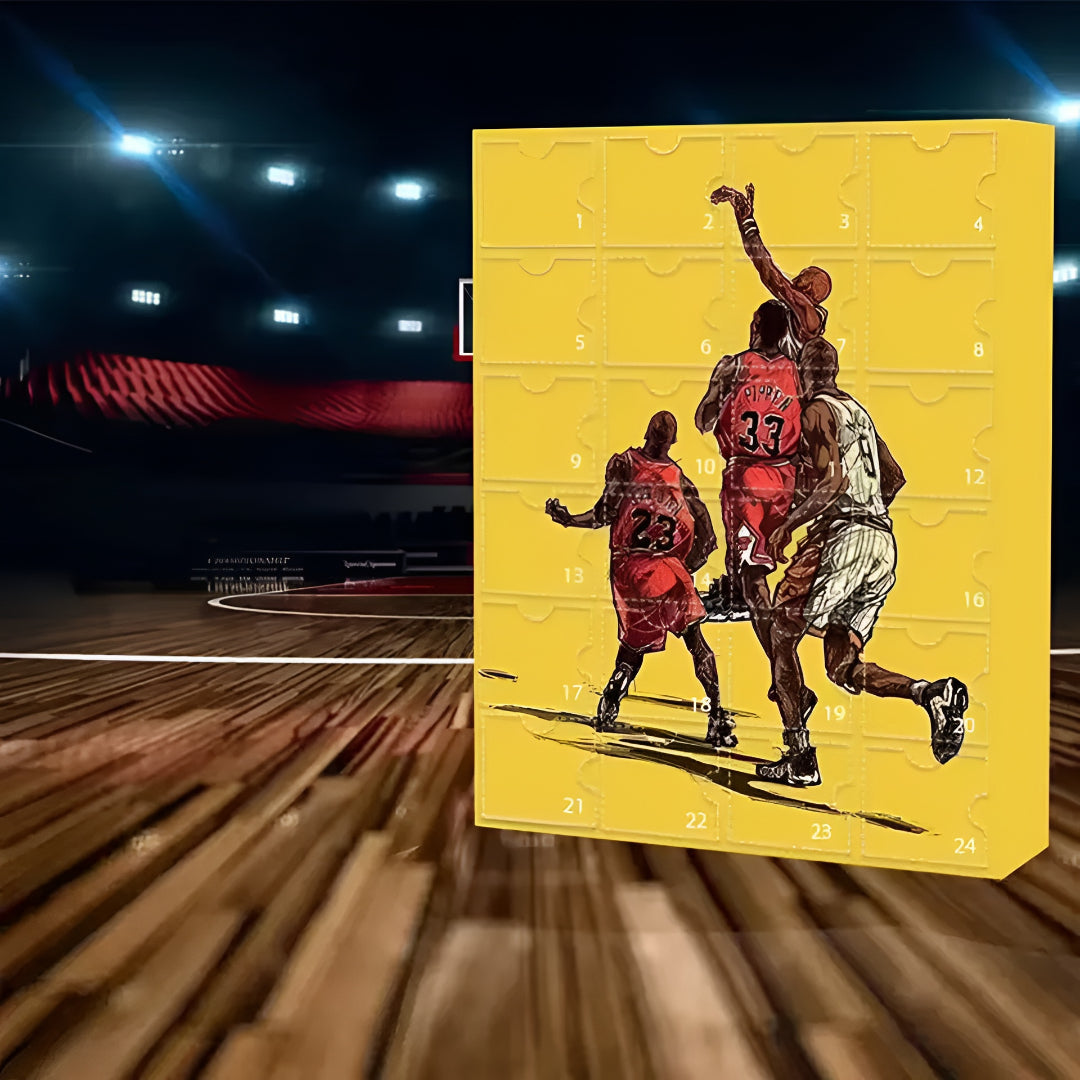 Advent Calendar Basketball Collectible Figure Toy Set
