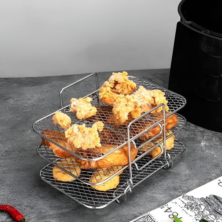 Air Fryer Rack Stackable Kitchen Cooking Tray