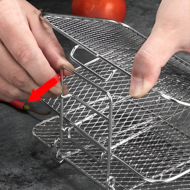 Air Fryer Rack Stackable Kitchen Cooking Tray