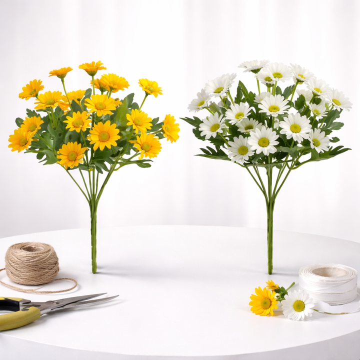 Artificial Daisy Flowers Mothers Day Gift Tabletop Home Decor
