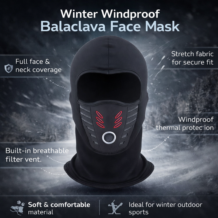 Face Mask Winter Windproof Thermal Full Coverage Outdoor Protection